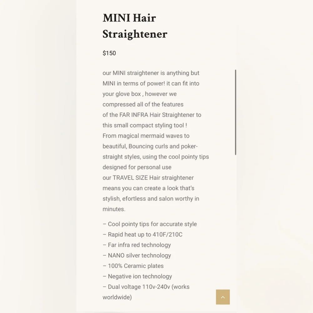 Travel Size Hair Straightener by Pin Straight - Picture 13 of 14